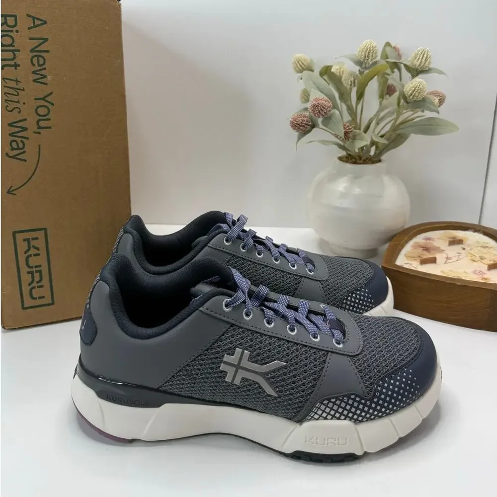 Kuru Quantum 2.0 Walking Comfort Sneaker Pewter/Night Sky Women 9.5 Wide TriedOn